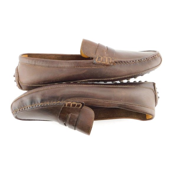 COLE HAAN Brown Leather Driving Slippers Moccasins Slip-on Flat Loafers 11.5 main image 6